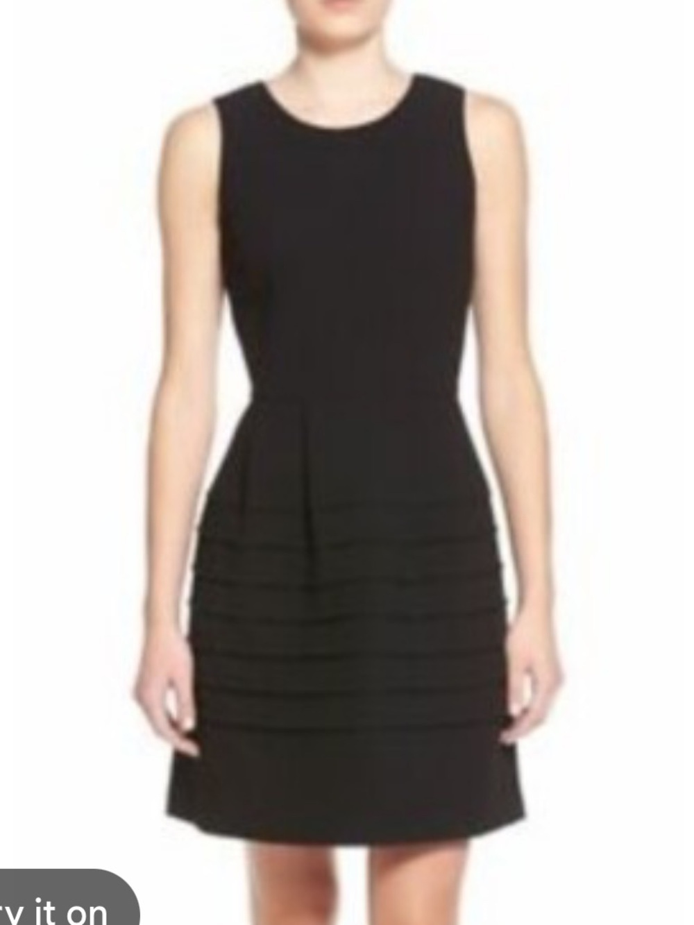 Madewell Black Sleeveless Crepe LBD neutral Mini Dress